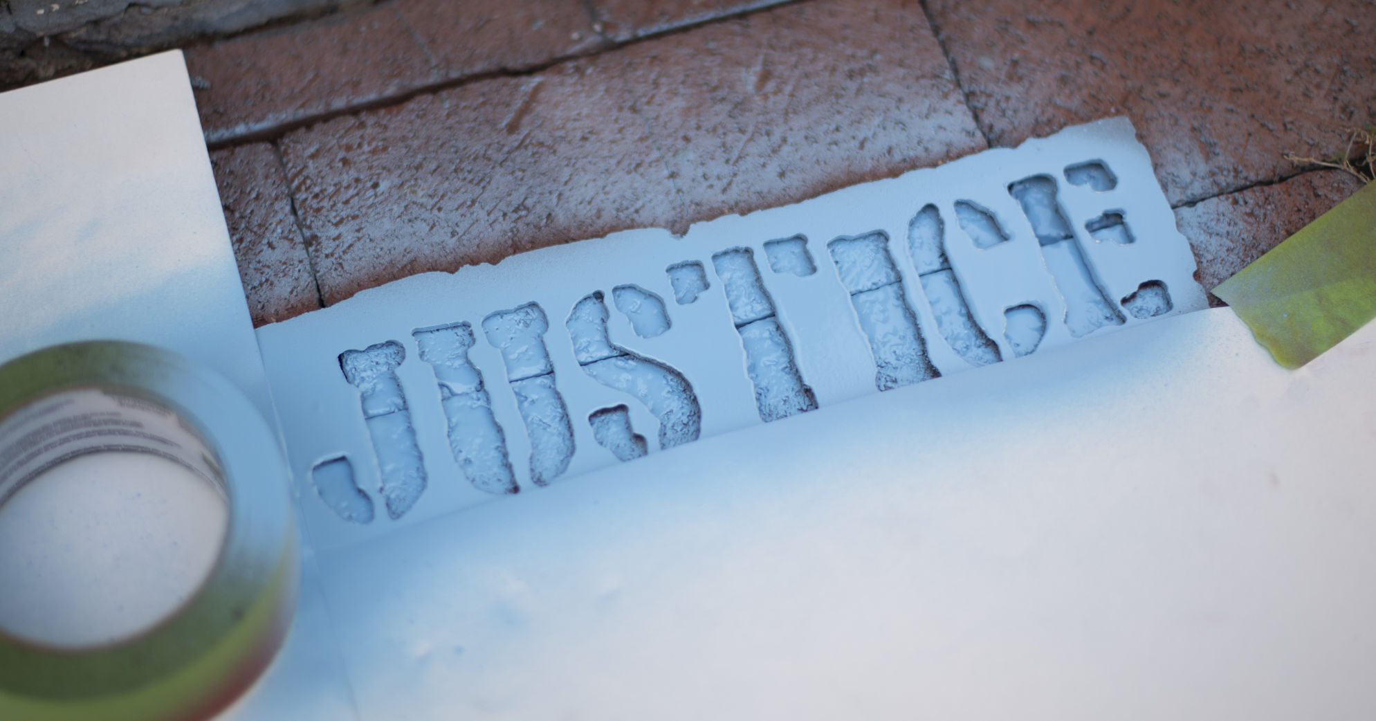 BLM Graffiti Artist-Justice logo